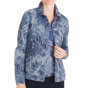 🆕 NWT Chico's  
Foliage-Print Denim Jacket
Chico’s Size 3 (16/18) XL